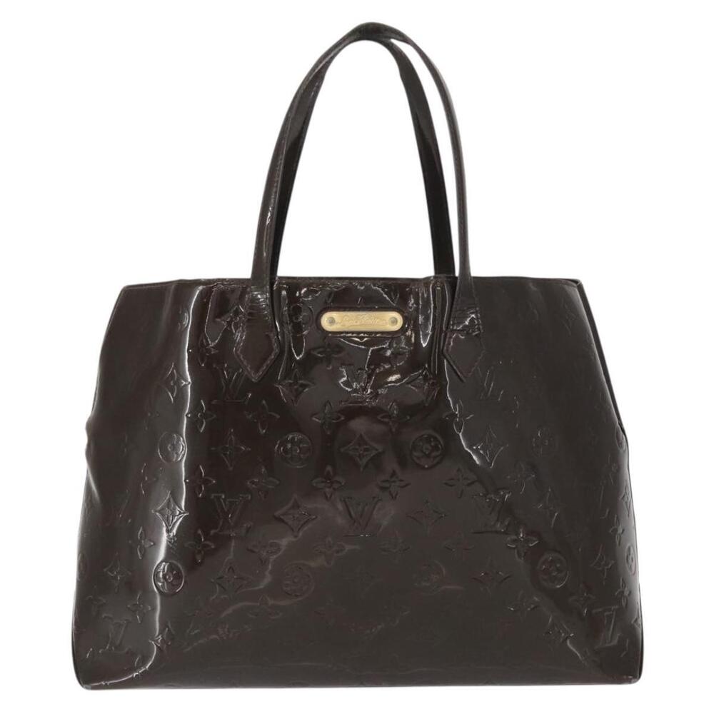 LOUIS VUITTON Monogram Vernis Wilshire MM Bag Terre Domble M91440 LV Auth 150262 - Picture 13 of 16